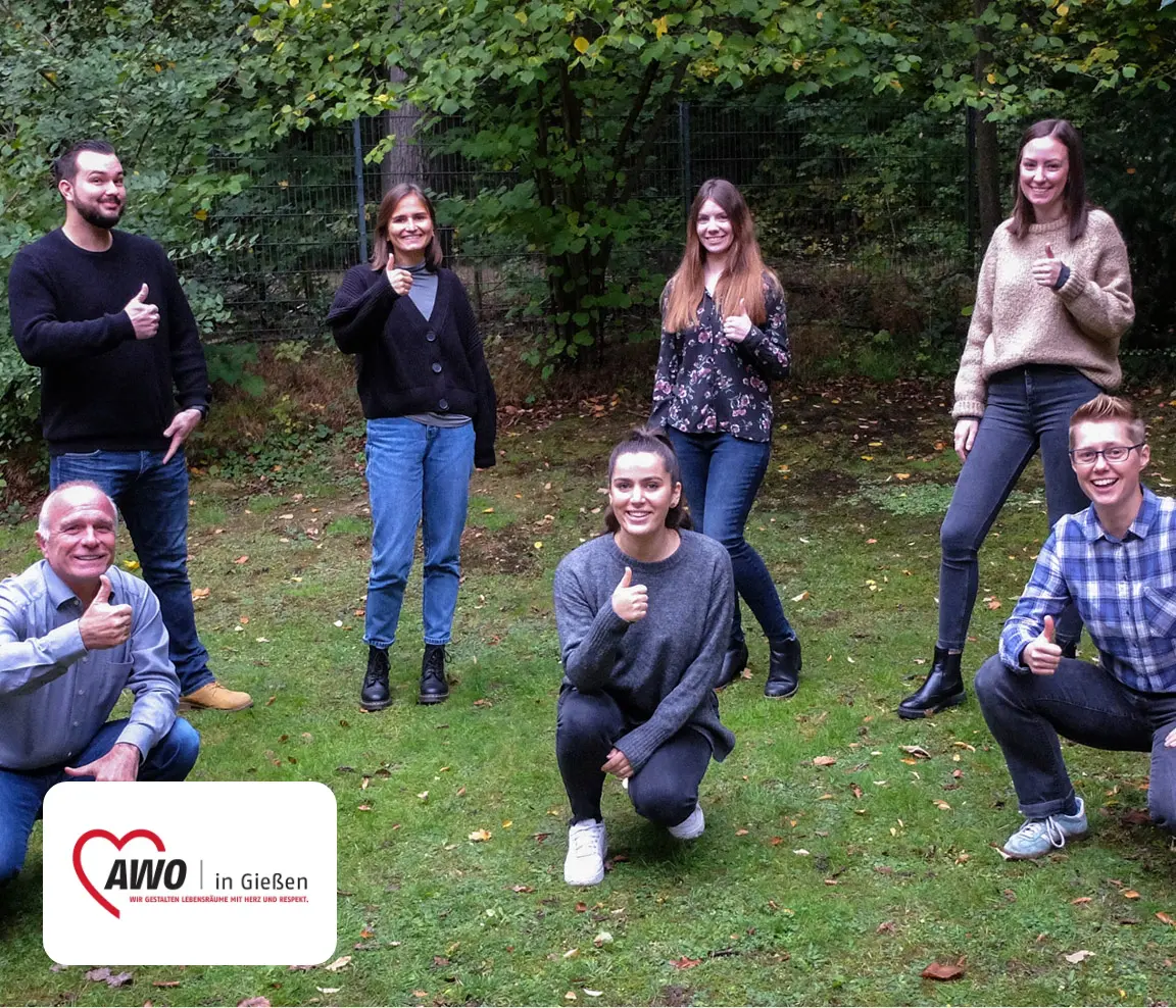 Das Team der Arbeiterwohlfahrt (AWO) in Gießen